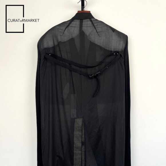 Rick Owens: EU48 GRAIL Runway Sample Cobra Silk Tatlin Jumbo Coat SS24 Lido - Picture 4 of 16